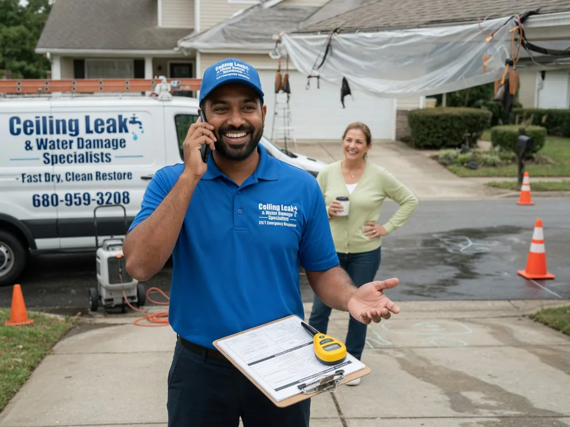 Ceiling Leak Cleanup Shandon, CA FAQs